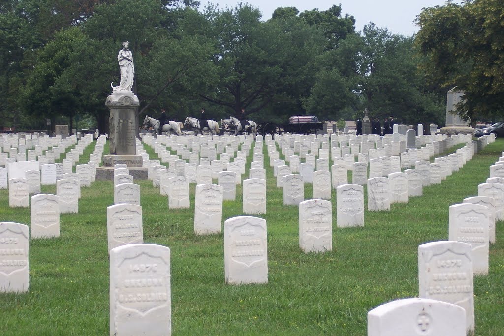 Arlington- Virginia- Military Funeral Procession-Arlington National Cemetery