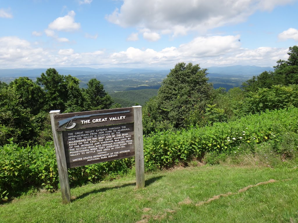 Great Valley overlook sign