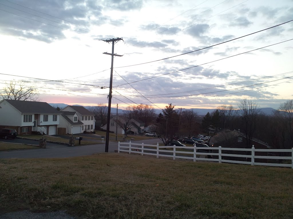 Sunset from up the street