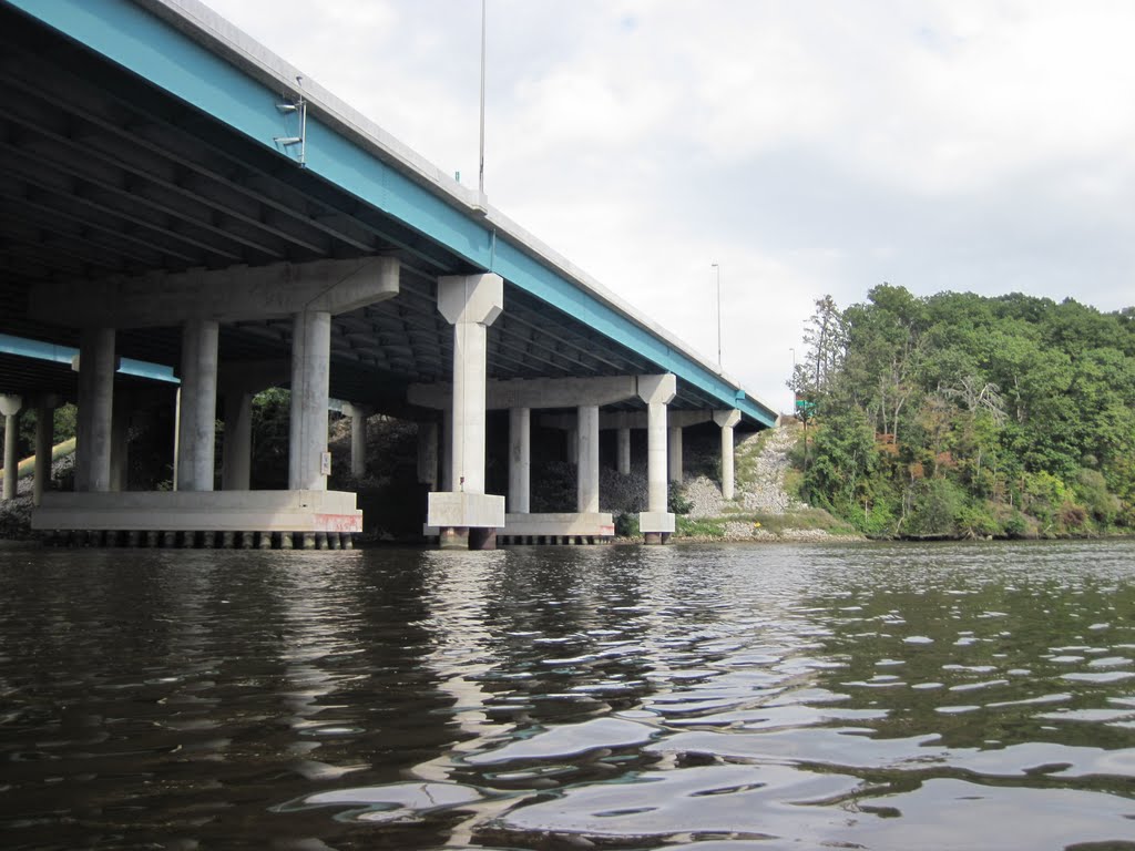the i-95 bridge has a lot of different columnts... who put this thing together?