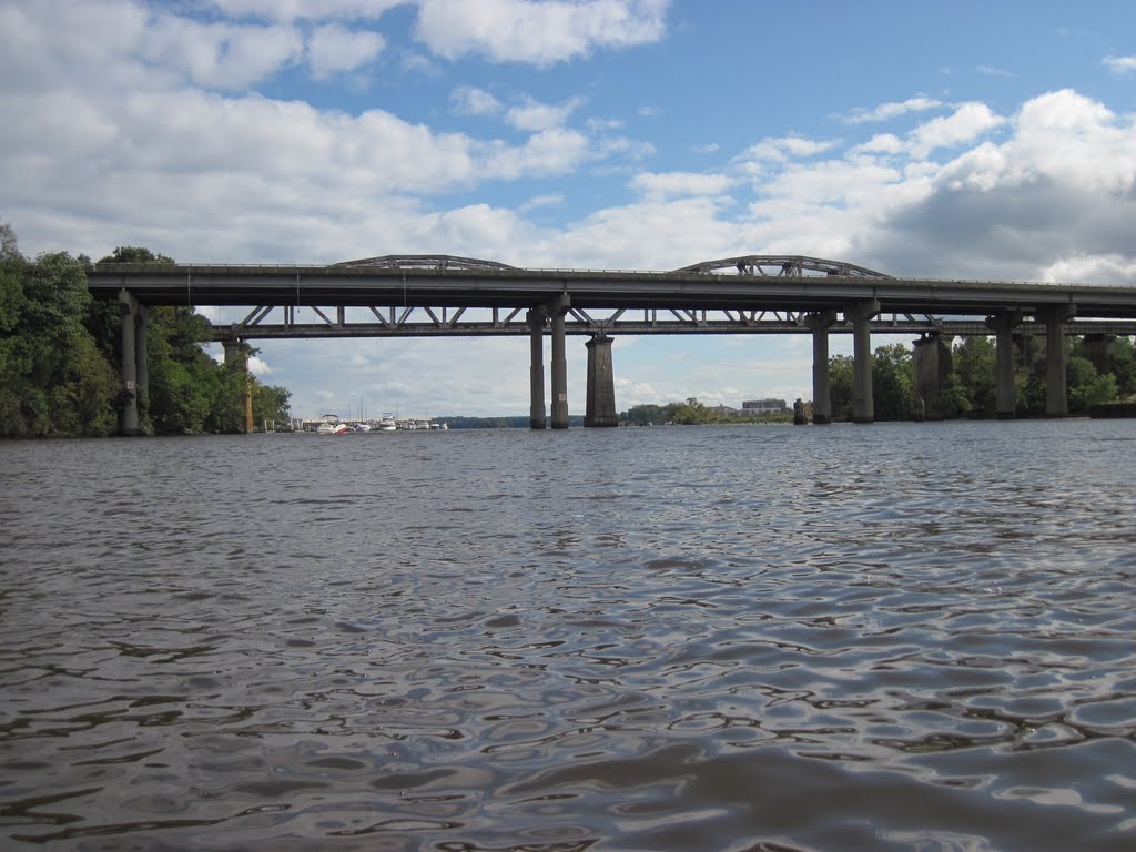 route 1 and railway bridge in the distance