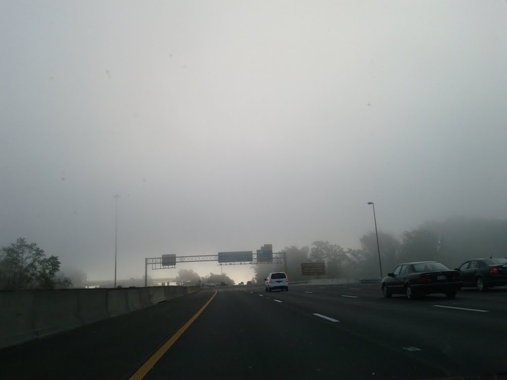 Foggy morning @ I-495 North in Woodbridge, VA