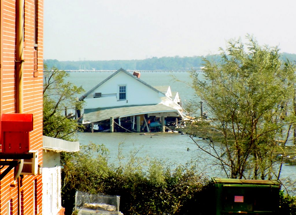 Boat House after Hurricane Isabel (historical)