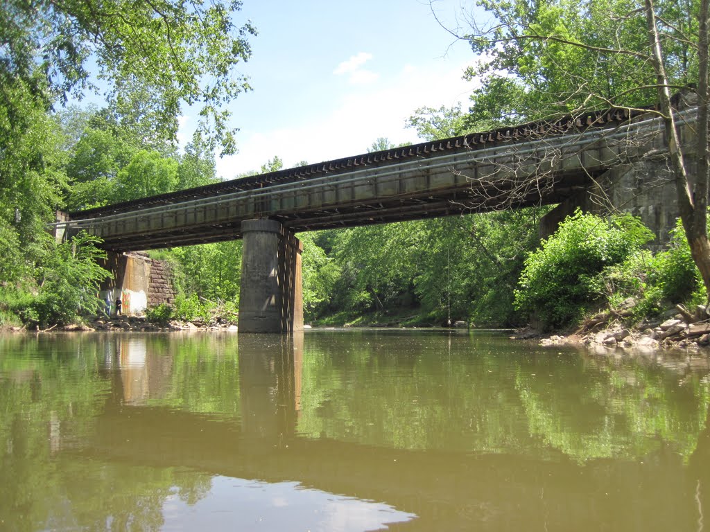 Bull Run train tressle from up river