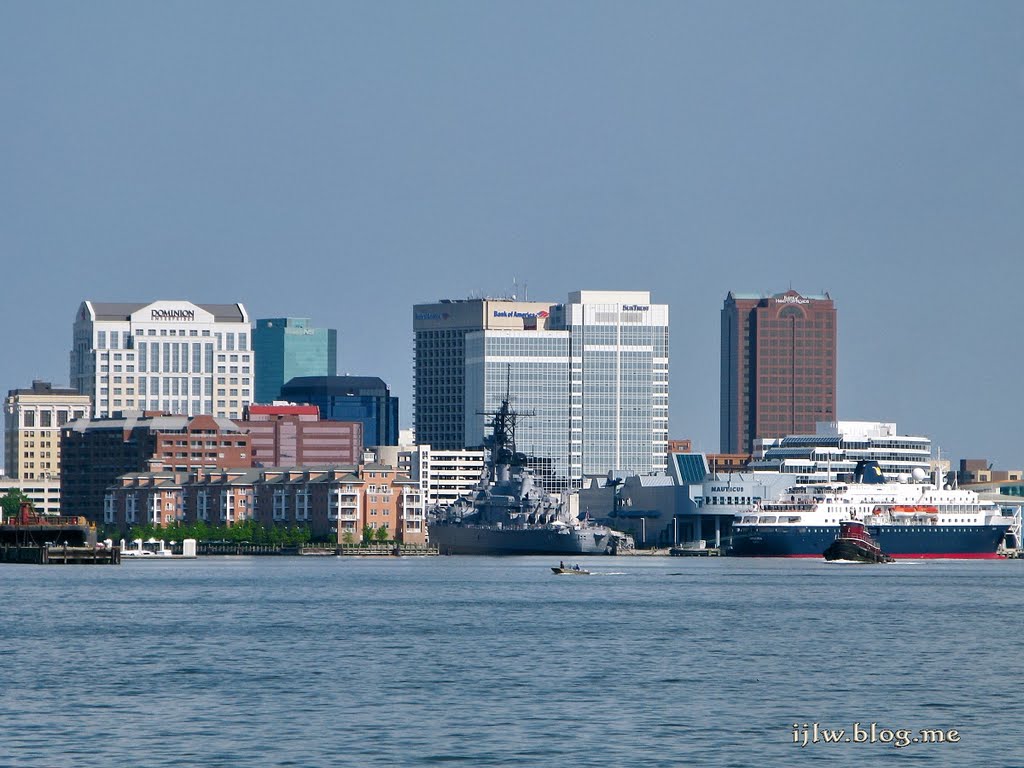 Norfolk seen from habor cruise