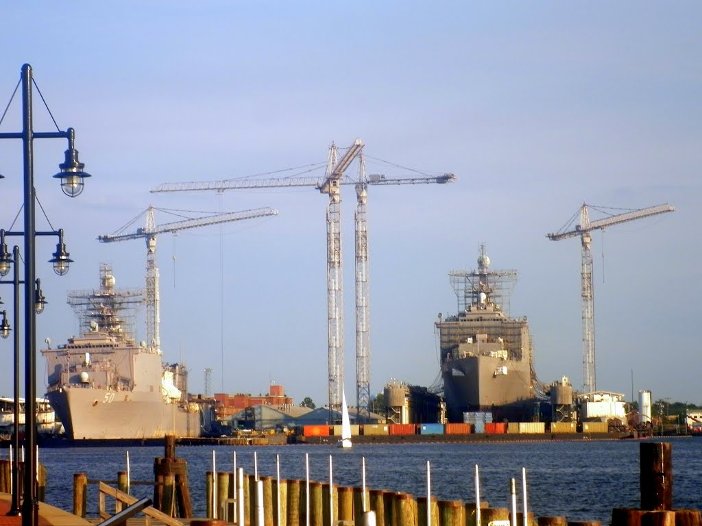 US Navy forces base in Norfolk, Virginia