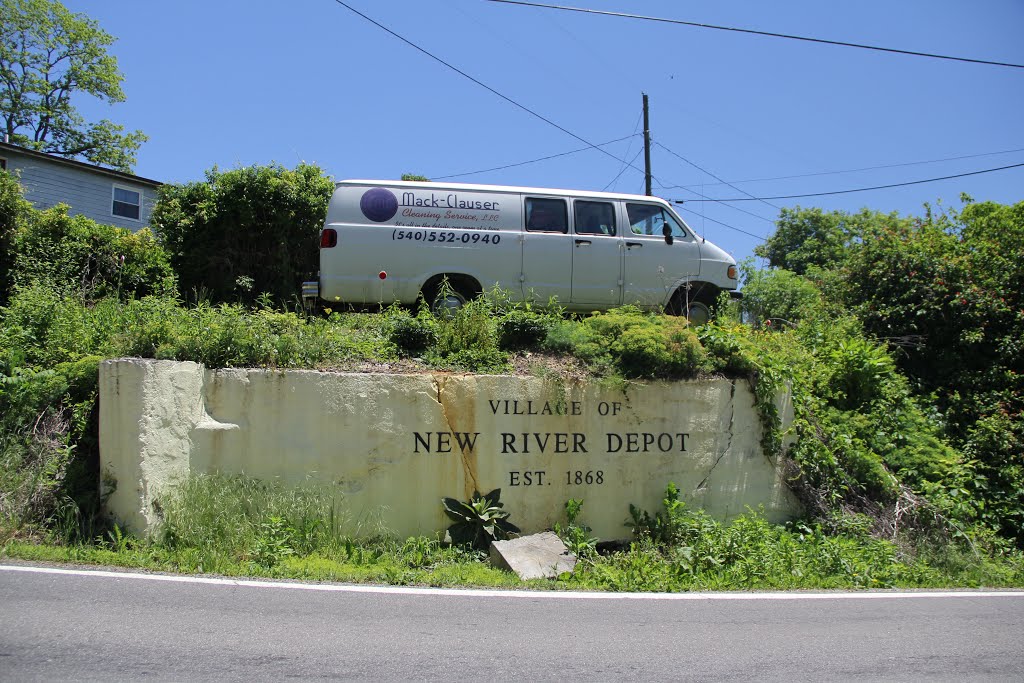 Village Wall Sign, New River Depot VA