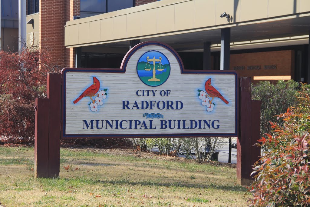 Radford City Courthouse Sign (Radford, Virginia)