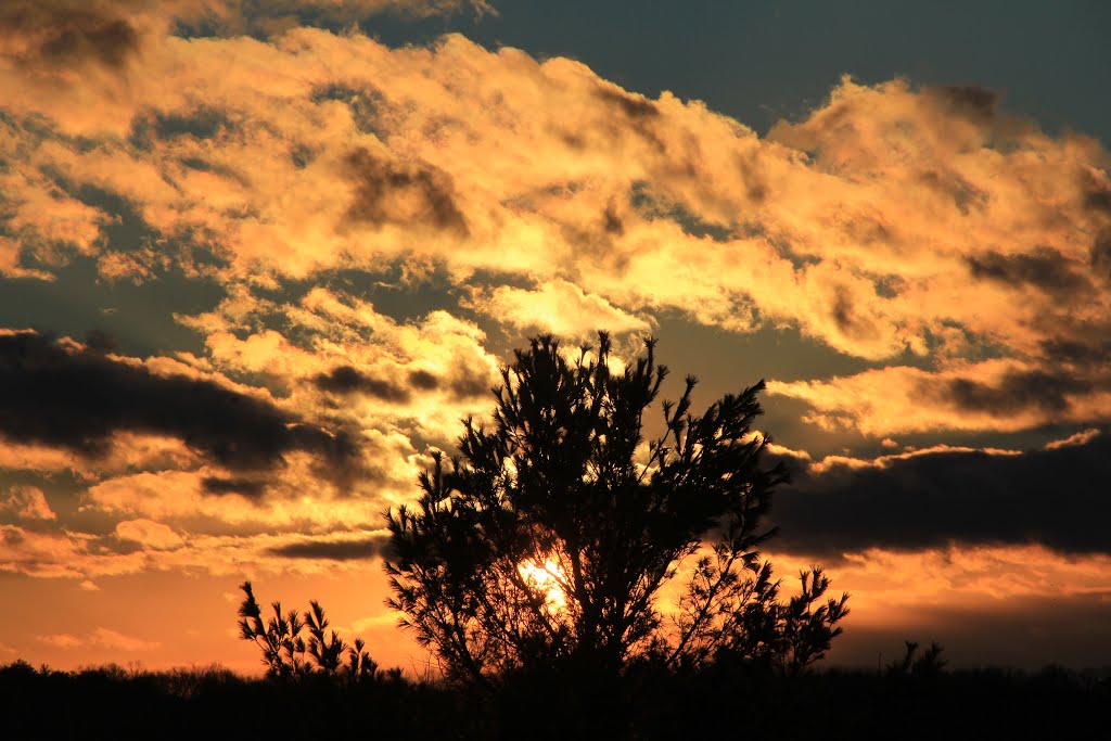 Sunset on Jan 31 2013, Radford Virginia