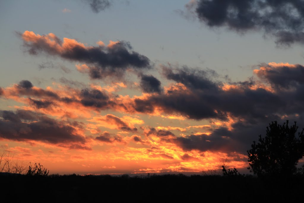 Sunset on Jan 31 2013, Radford Virginia