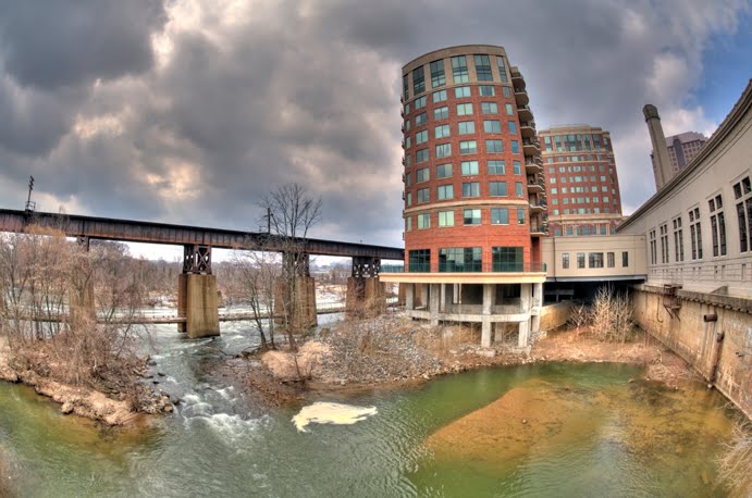 James River and Buildings