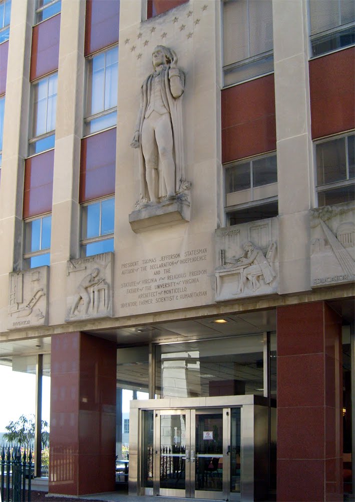 Thomas Jefferson Frieze on a State Office Building - Richmond VA>