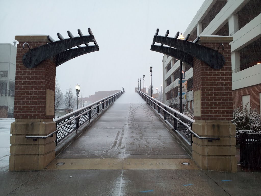 1st street bridge Blizzard in Roanoke