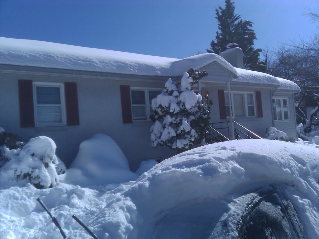 House after big snow