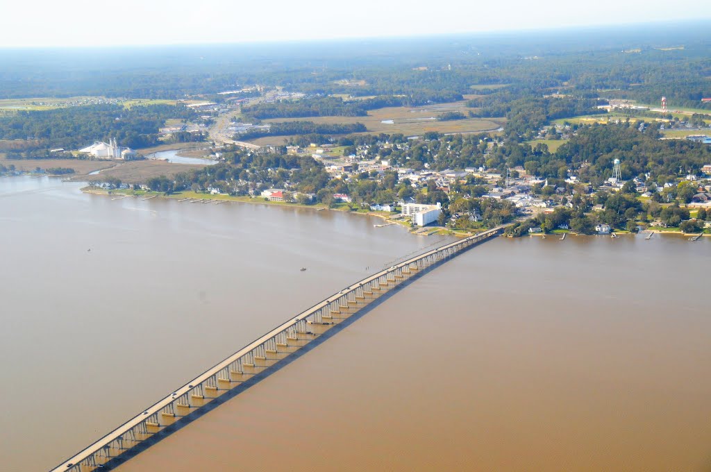 Downing Bridge spanning the Rappahannock River at Tappahannock, Virginia
