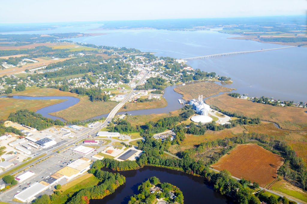 Looking North to the Rappahannock River at Tappahannock, Virginia