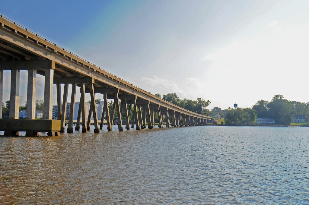 TMSP - Location of Fishing Pier close to the Downing Bridge on the Rappahannock River at Tappahannock