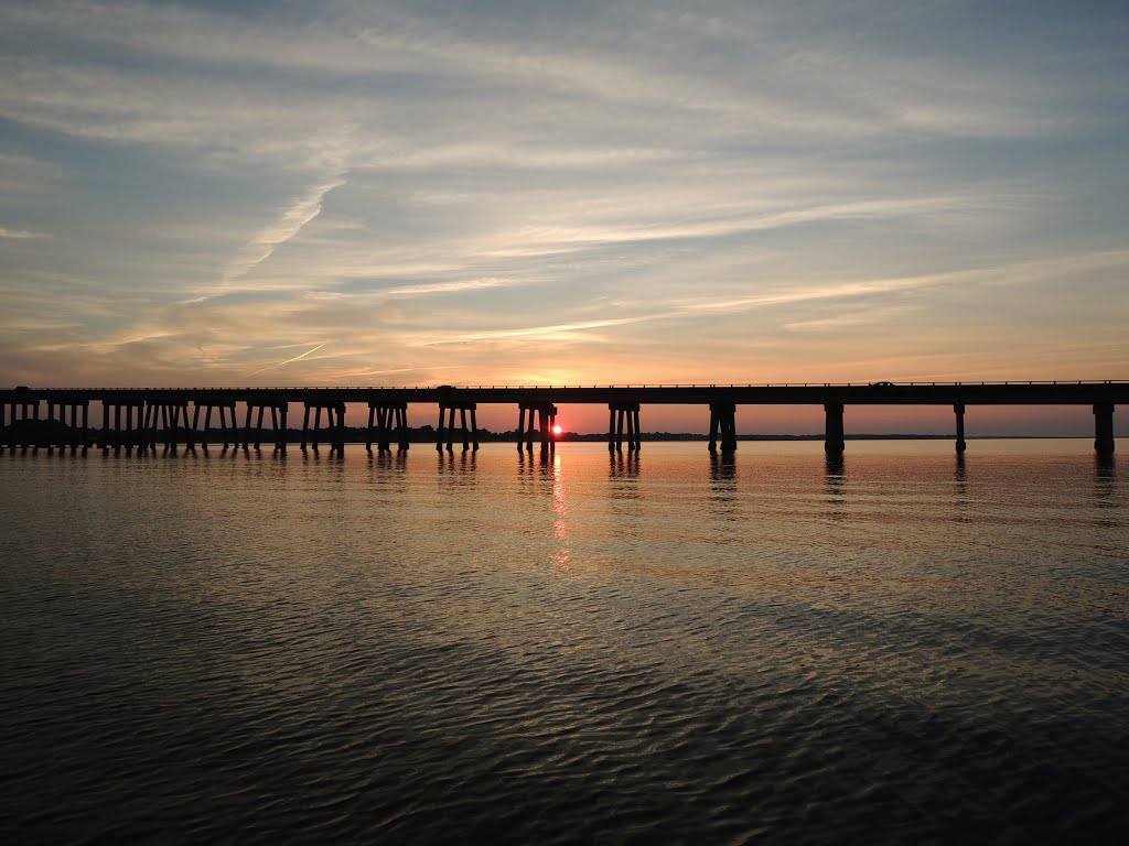 Sunset at Downing bridge