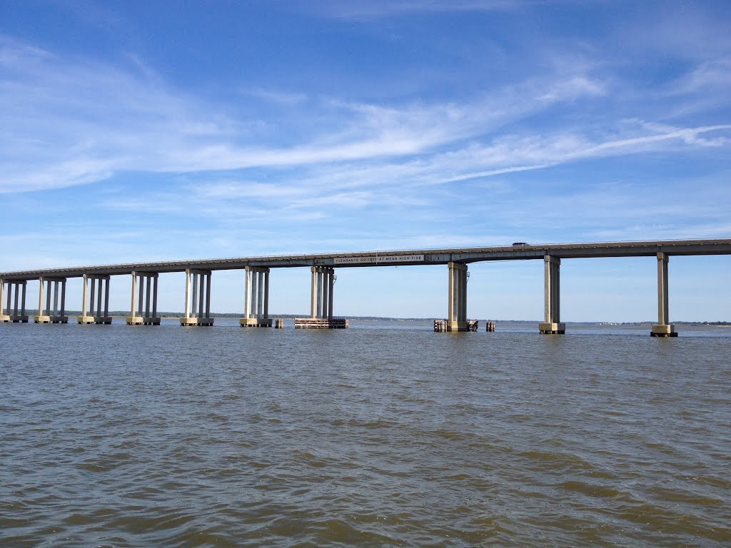 Downing Bridge - Rappahannock River - links Tappahannock - Essex County, Middle Peninsula to Richmond County in the Northern Neck