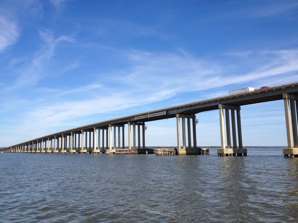 Downing Bridge - Rappahannock River - links Tappahannock - Essex County, Middle Peninsula to Richmond County in the Northern Neck