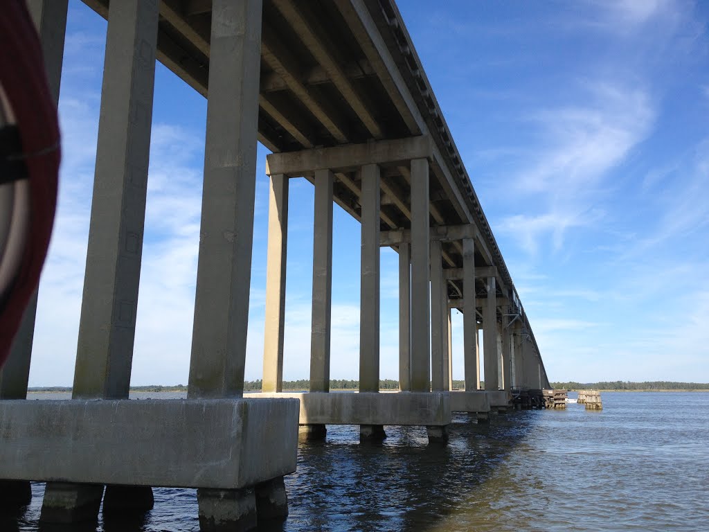 Downing Bridge - Rappahannock River - links Tappahannock - Essex County, Middle Peninsula to Richmond County in the Northern Neck