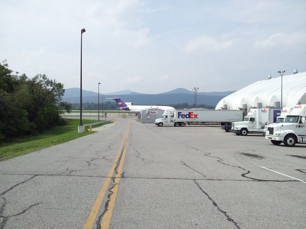 Fedex plane distant