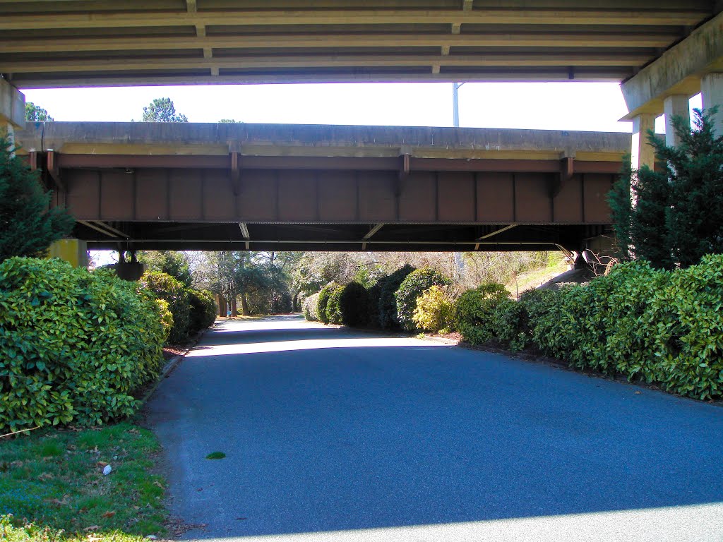 VIRGINIA: HAMPTON: view down South Boxwood Street under I-64