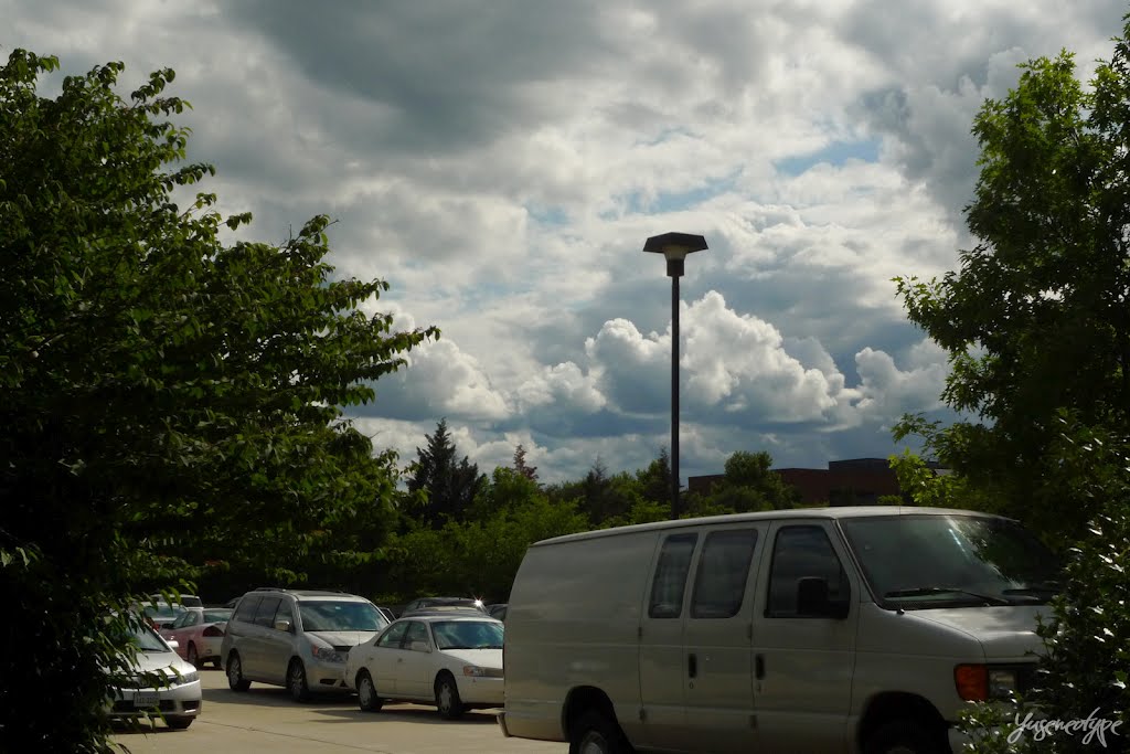 Looking Southwest from E Market St. - Lexis Nexis Parking Lot