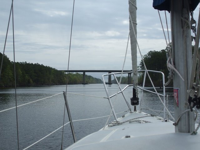 RT 168 (Chesapeake Bypass) Bridge as seen from the canal.