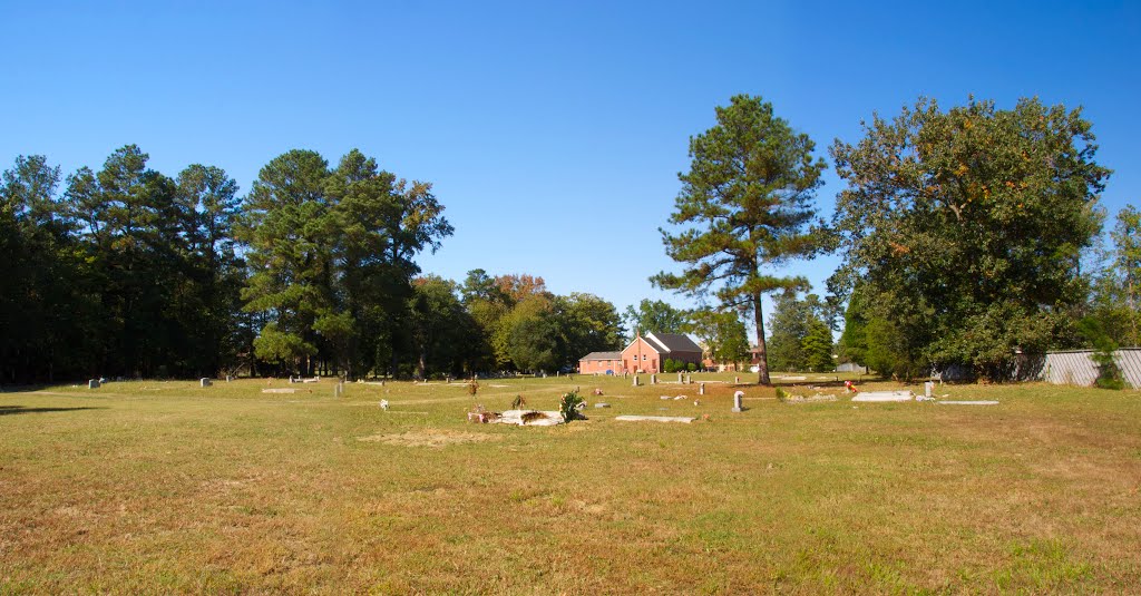 VIRGINIA: CHESAPEAKE: Saint Lukes African Methodist Episcopal Church, 241 Saint Lukes Church Road cemetery panorama 2