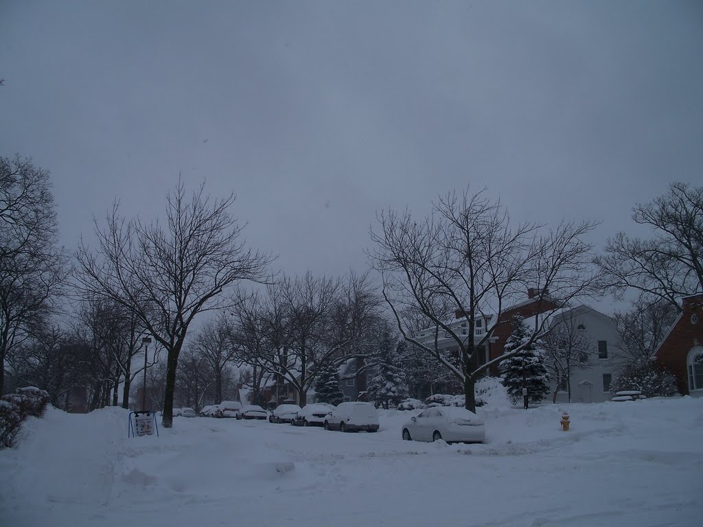 Beloit College in winter