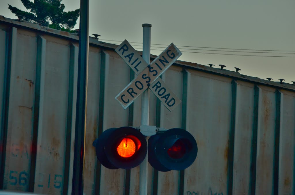 Waiting at the grade crossing