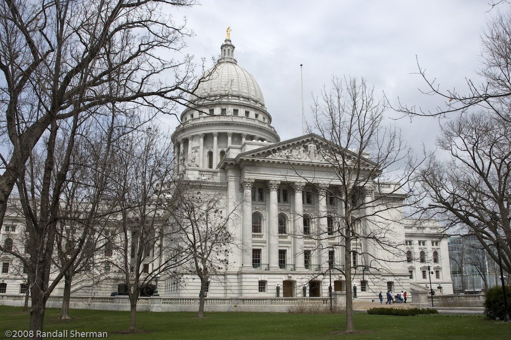 Wisconsin state capital building in Madison