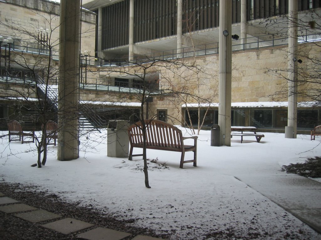 Courtyard inside Humanities Building - University of Wisconsin, Madison