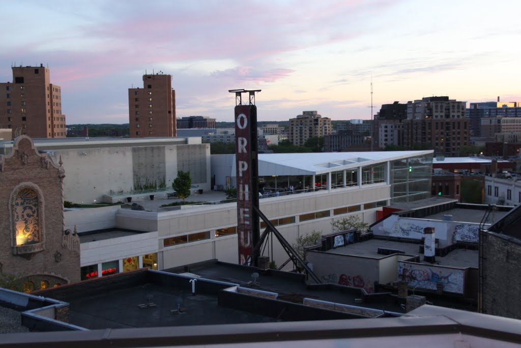 Orpheum Theater Rooftop View, Madison, WI.