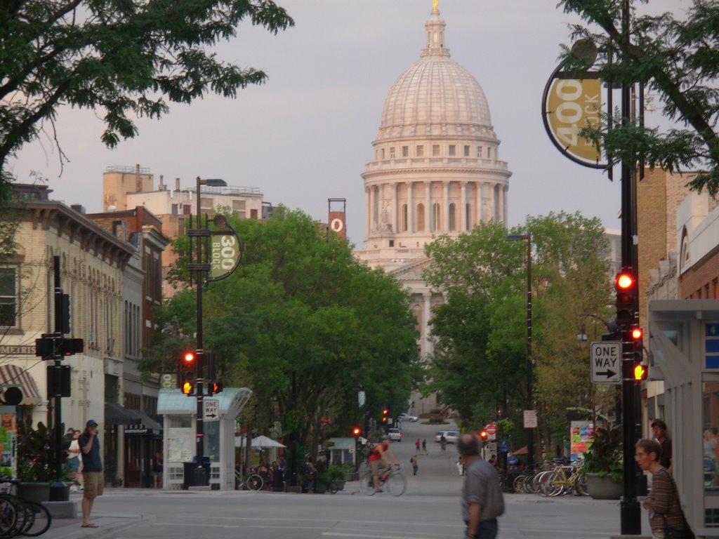 a street in Madison, Wisconsin