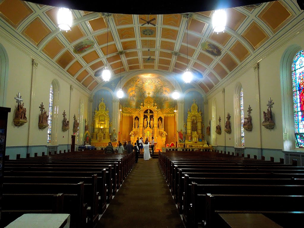 Interior of Holy Redeemer Catholic Church