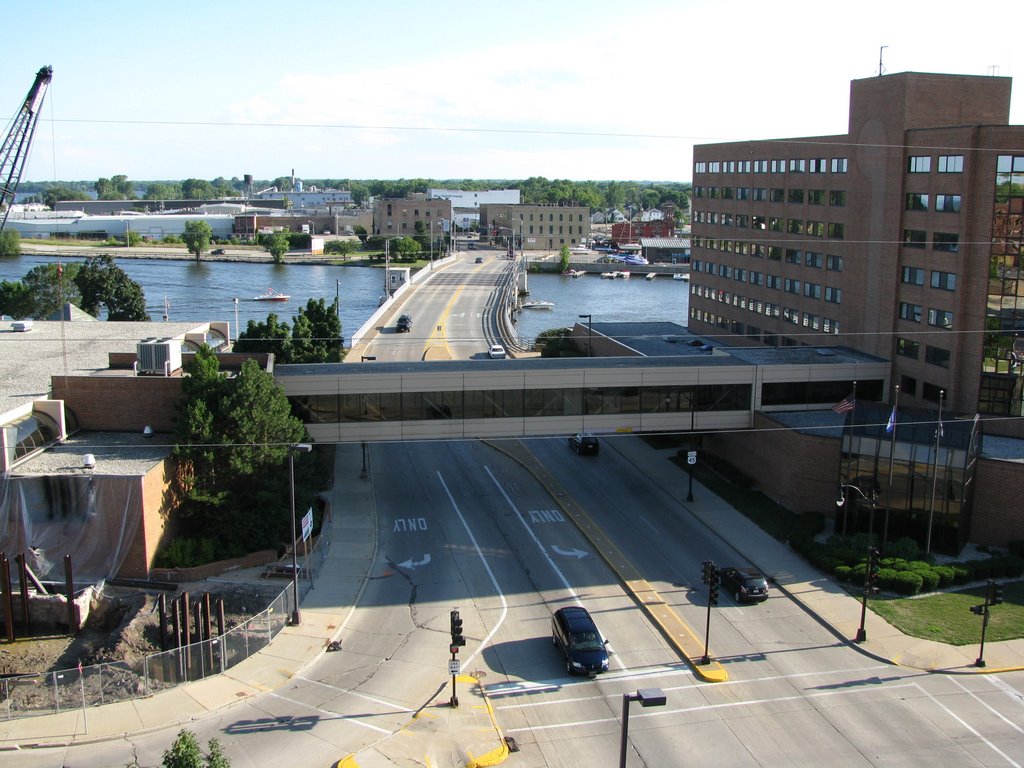 Downtown Oshkosh and the Fox River