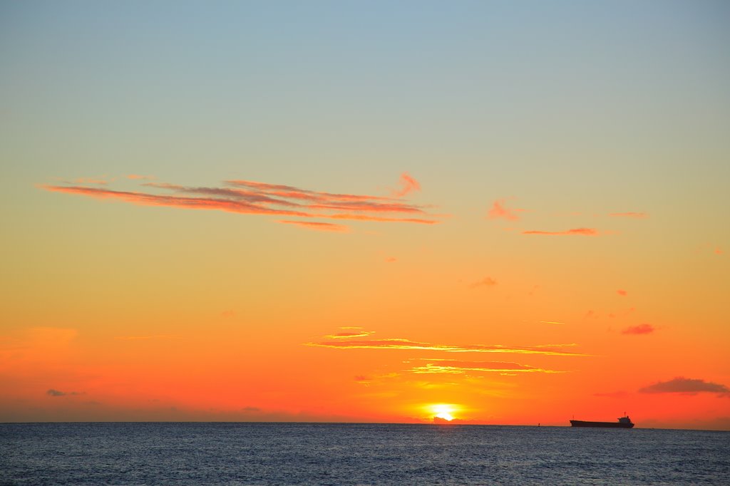 サンドアイランドの夕日