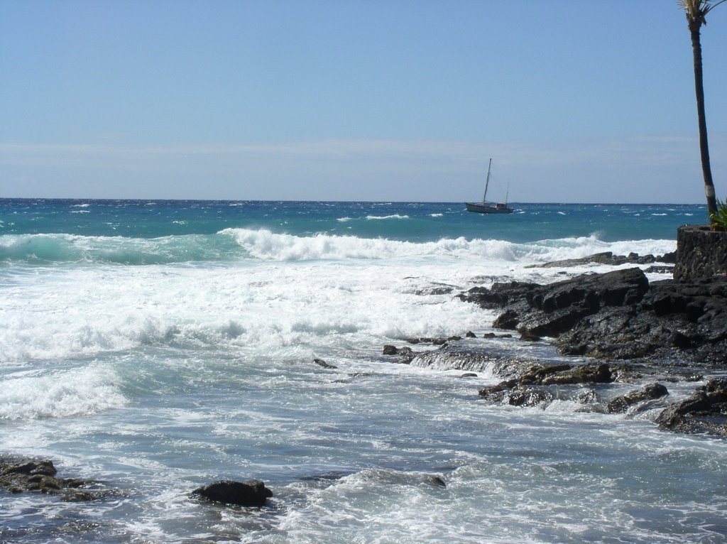 Kailua Bay during High Surf Warning