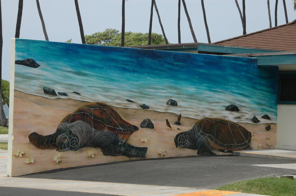 Kailua-Kona, HI - Hono Mural - Kailua Community Center