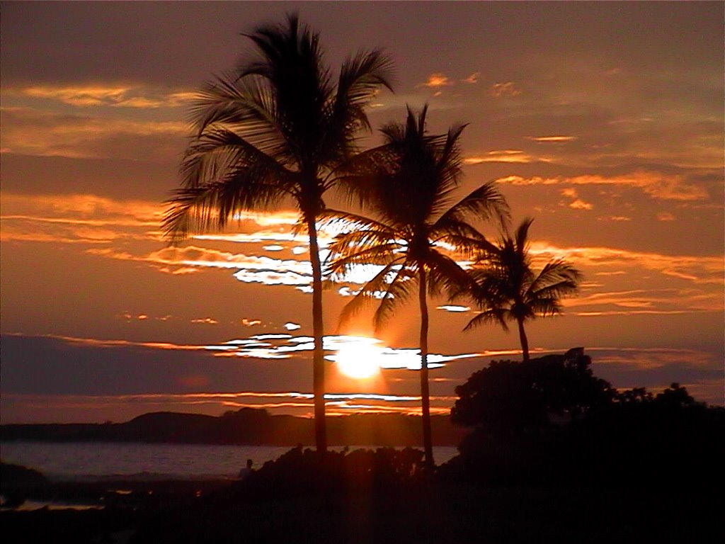 Sunset Kailua-Kona Old Airport Hawaii