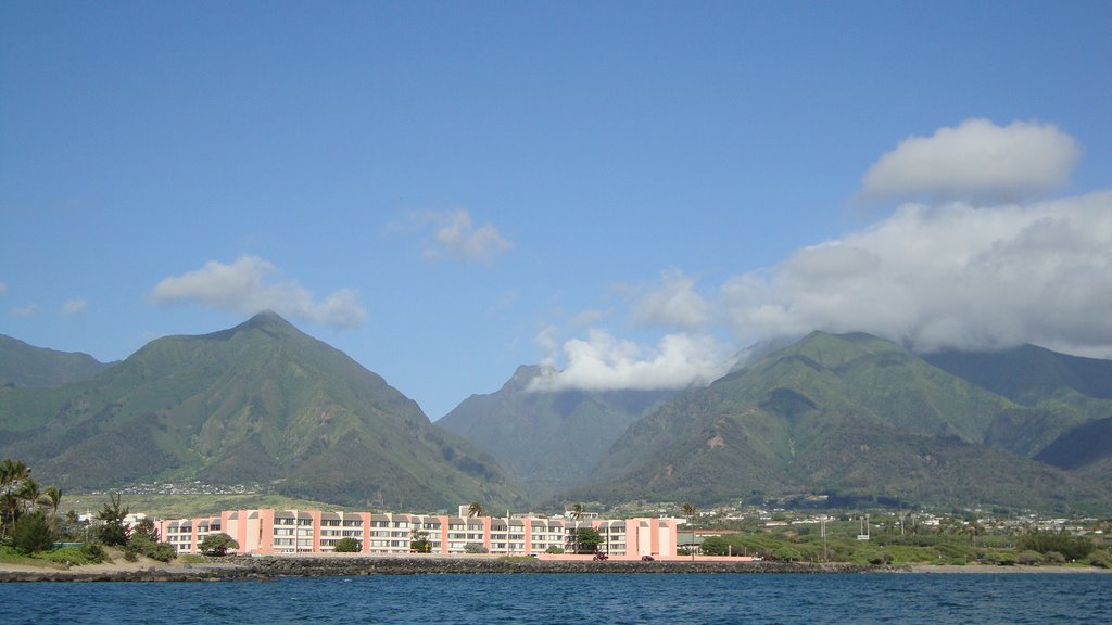 Iao Valley from a stone pier near the hotel