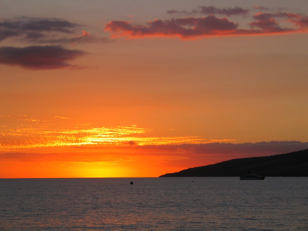 Just after sunset on Maui