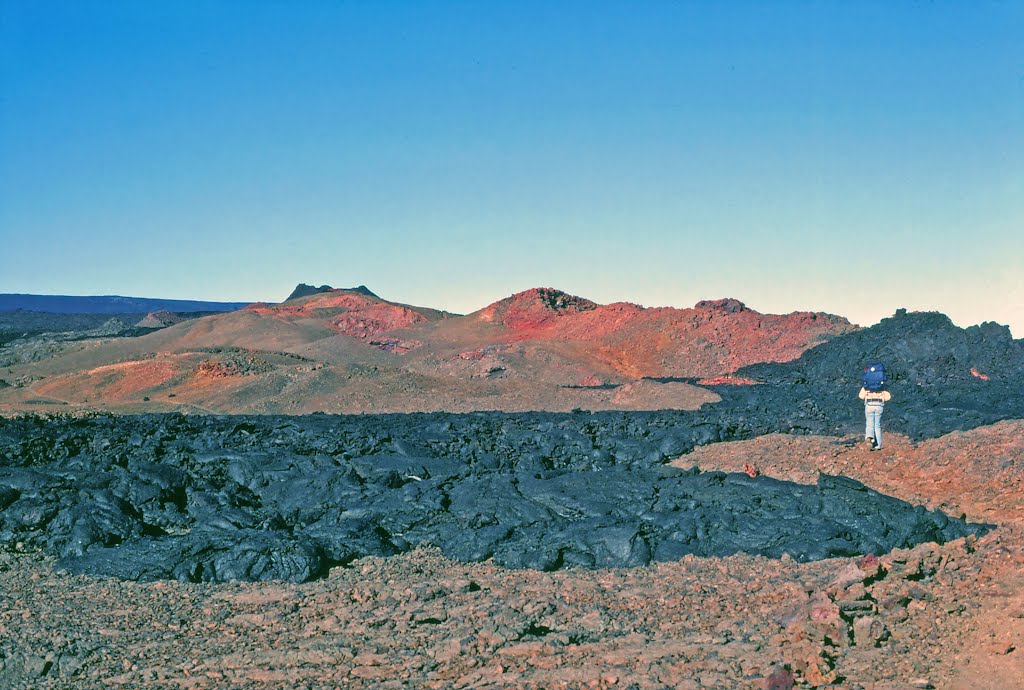 Multi-colored lava, Mauna Loa Trail