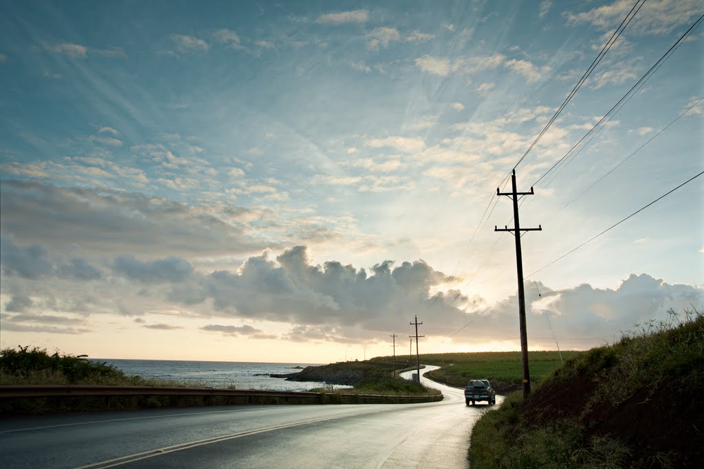 Hana Highway near Hookipa on the island of Maui, Hawaii
