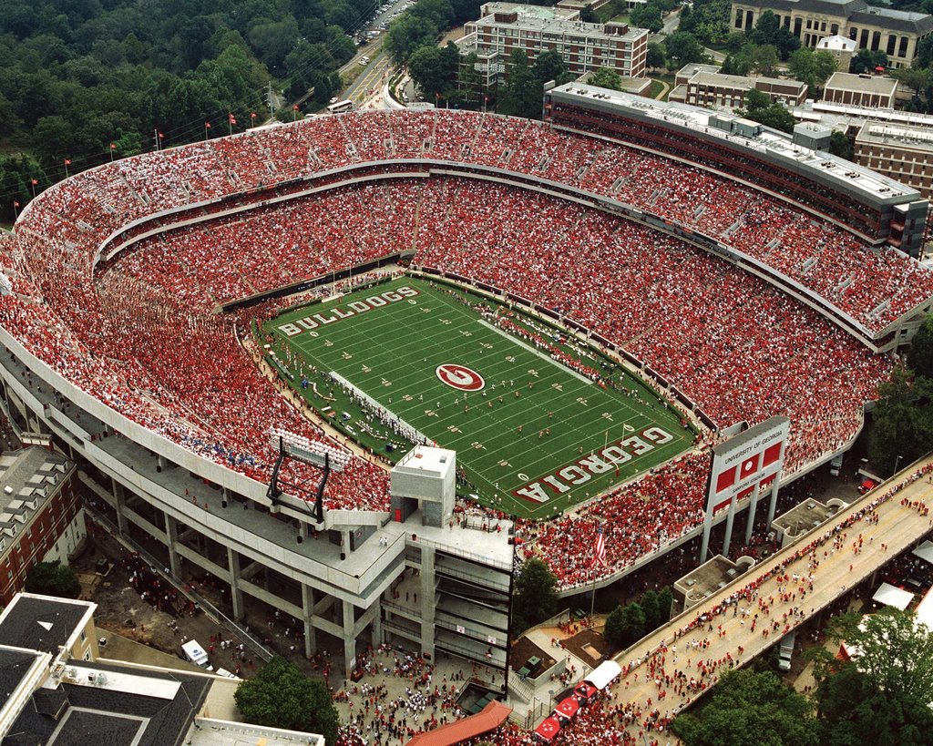 Sanford Stadium -- Birds Eye View
