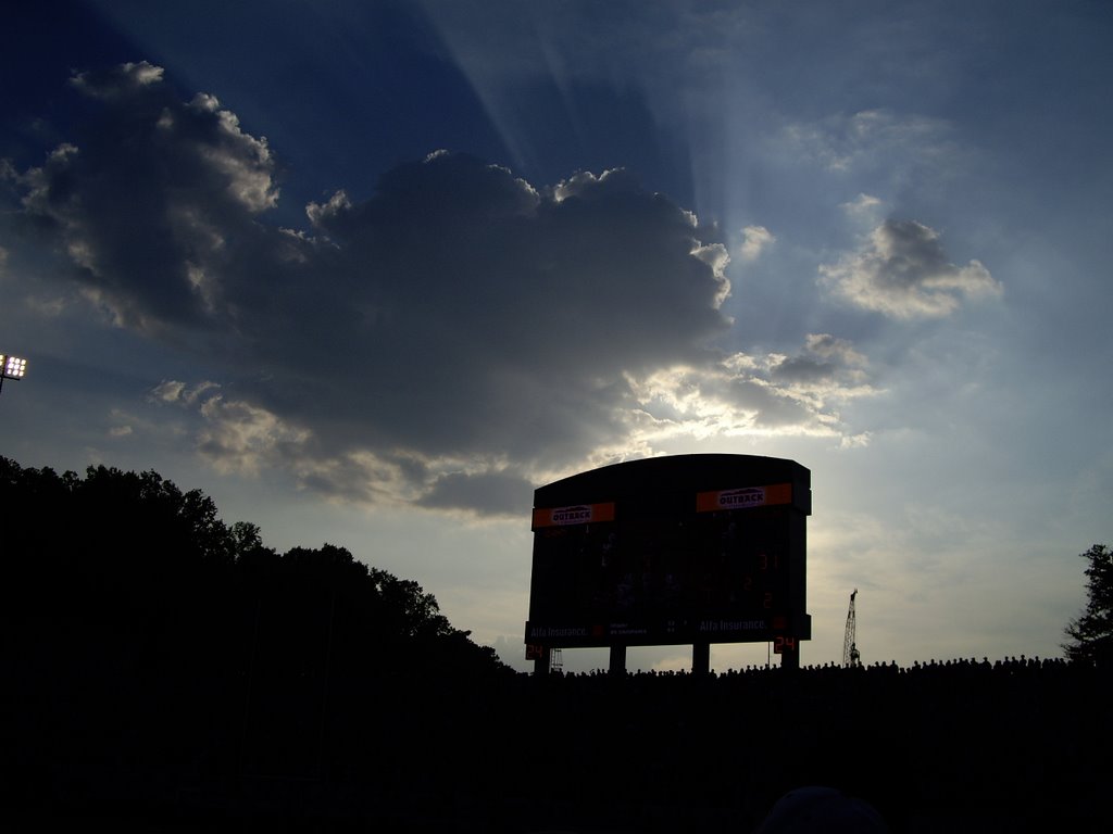 Sun over Sanford Stadium
