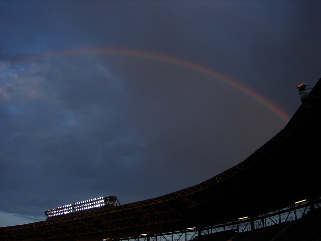 Rainbow over turner field