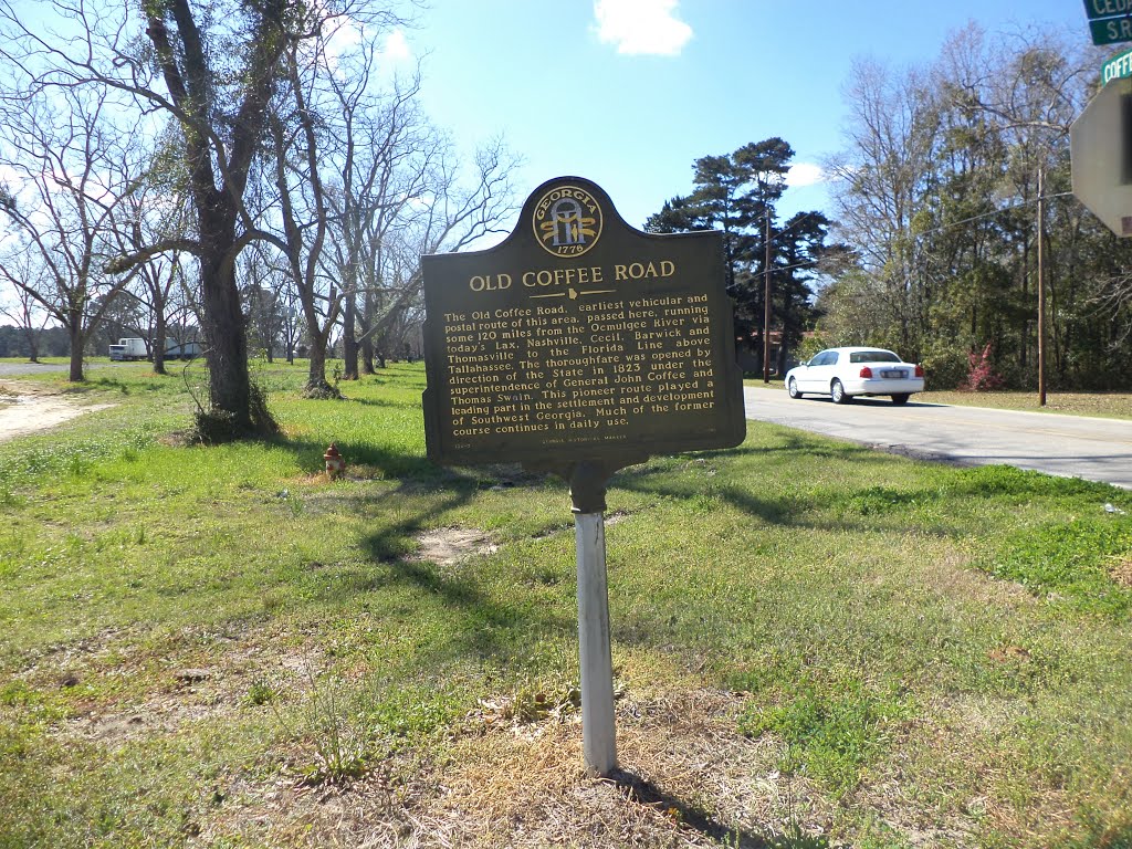 Old Coffee Rd Historical Marker, Barwick